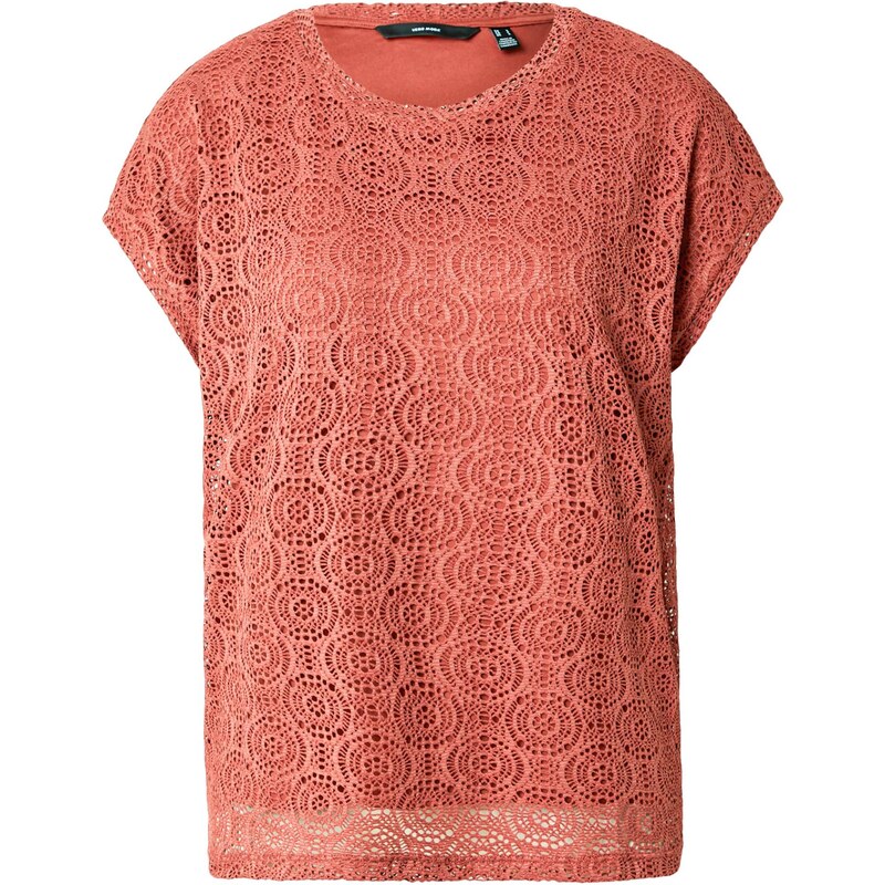 VERO MODA Tričko VMMAYA AVA hrdzavo červená 63466847
