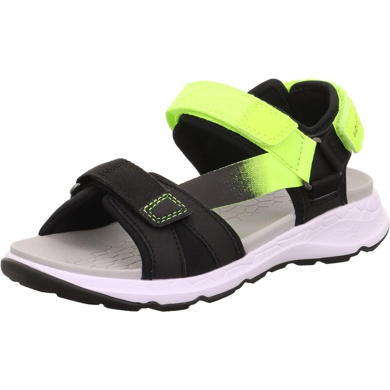 SUPERFIT Otvorená obuv trávovo zelená / čierna 63466838