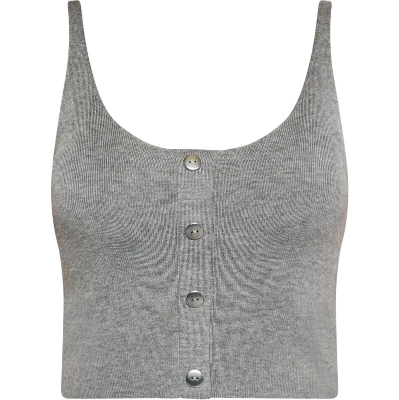 faina Vyšívaný top sivá 65871500
