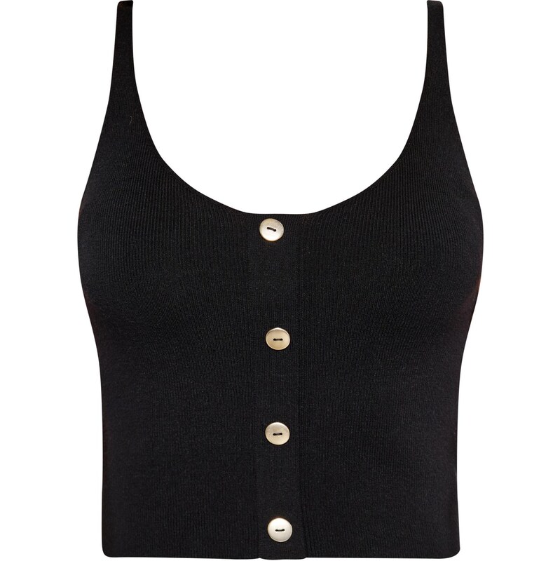 NAEMI Vyšívaný top čierna 65871498