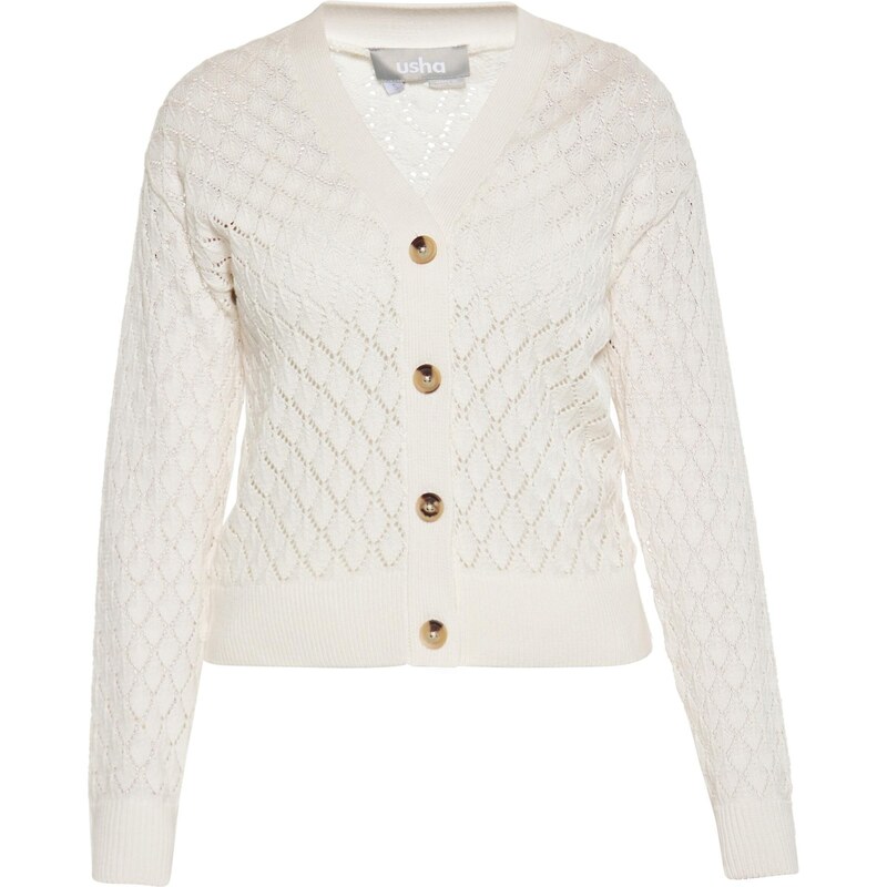 Usha Kardigán biela ako vlna 65643021