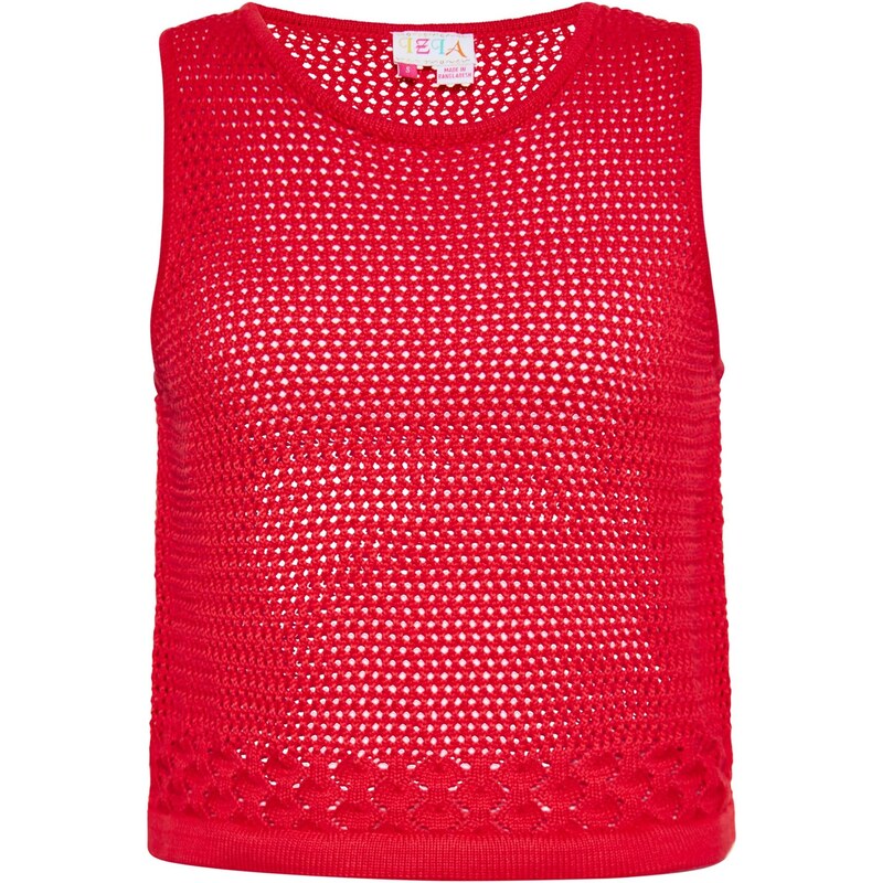 IZIA Vyšívaný top červená 65643030