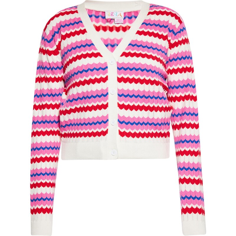 IZIA Kardigán fialová / ružová / červená / biela 65871904