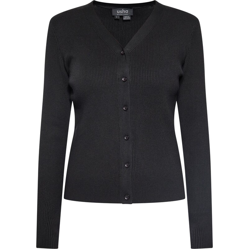 usha BLACK LABEL Kardigán čierna 63490553