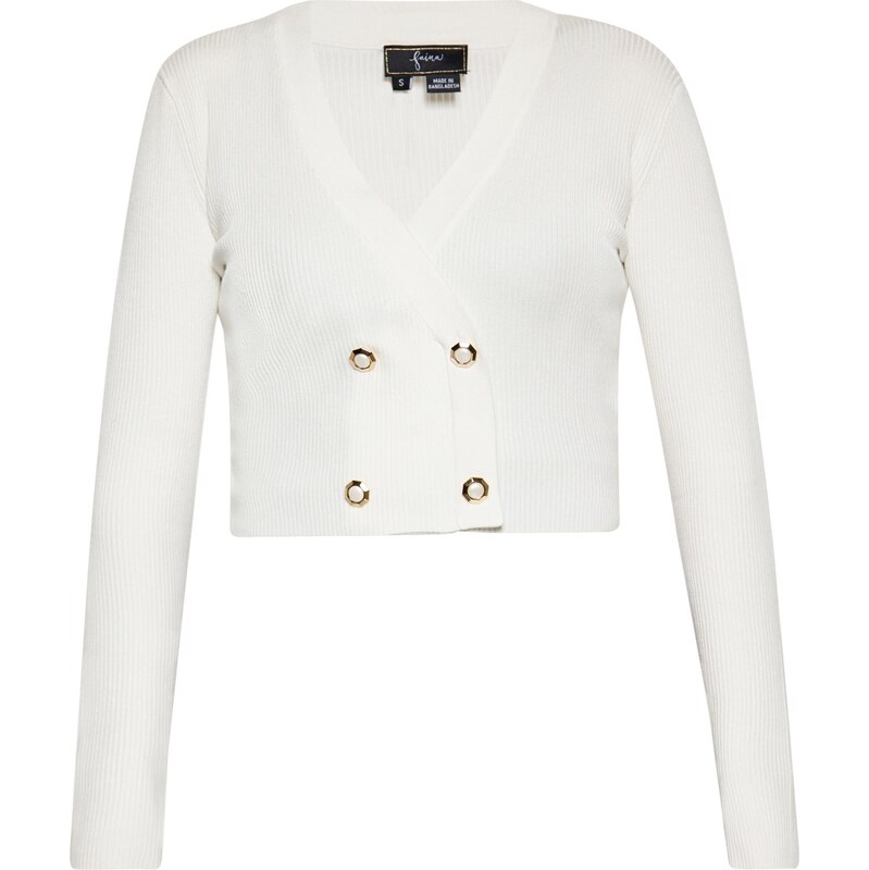 faina Kardigán biela ako vlna 65871079