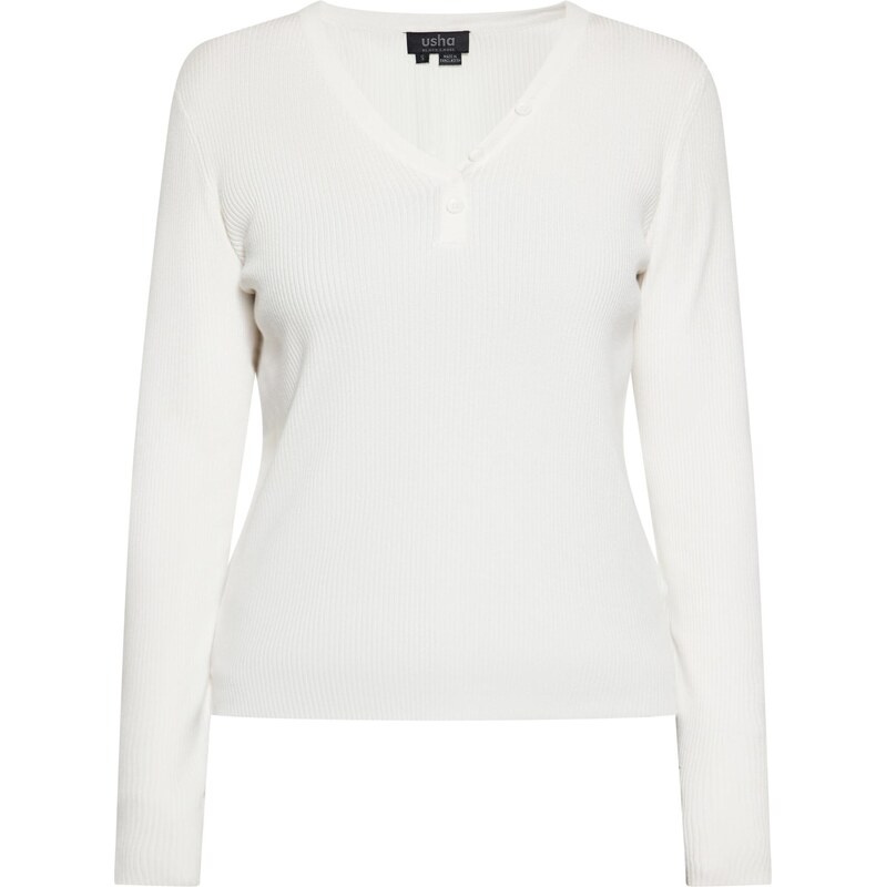 usha BLACK LABEL Sveter tyrkysová / biela ako vlna 65871065