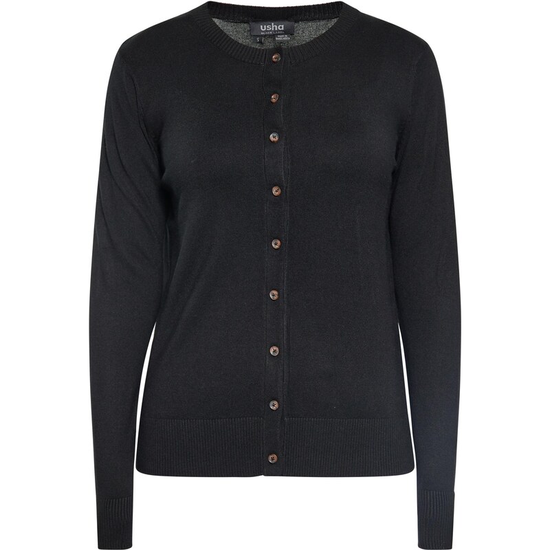 usha BLACK LABEL Kardigán čierna 63490555