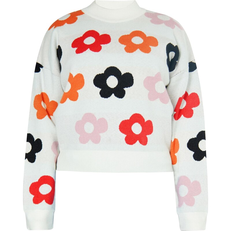 MYMO Sveter zmiešané farby / biela ako vlna 65642876