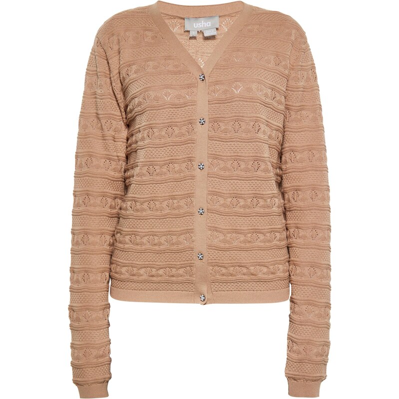 Usha Kardigán svetlohnedá 65871334