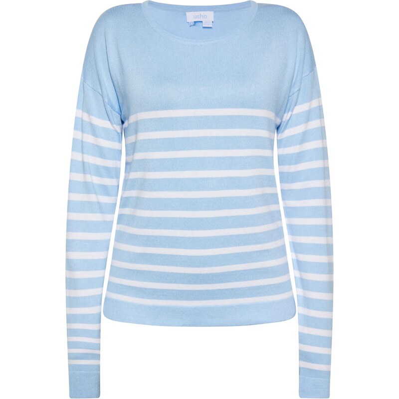 usha BLUE LABEL Sveter svetlomodrá / biela 65642892