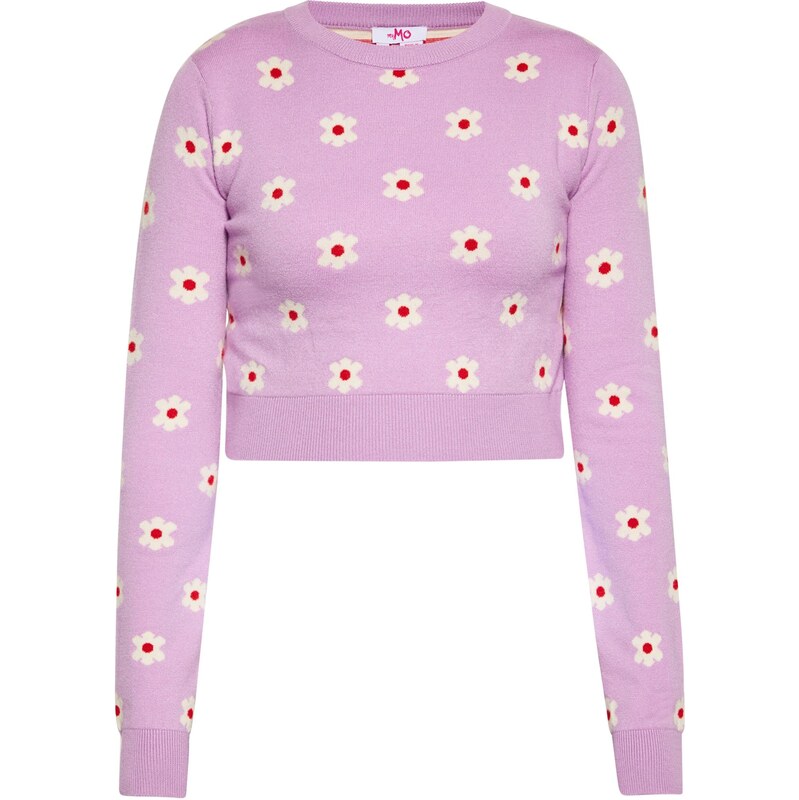 MYMO Sveter béžová / slivková / červená 65871376