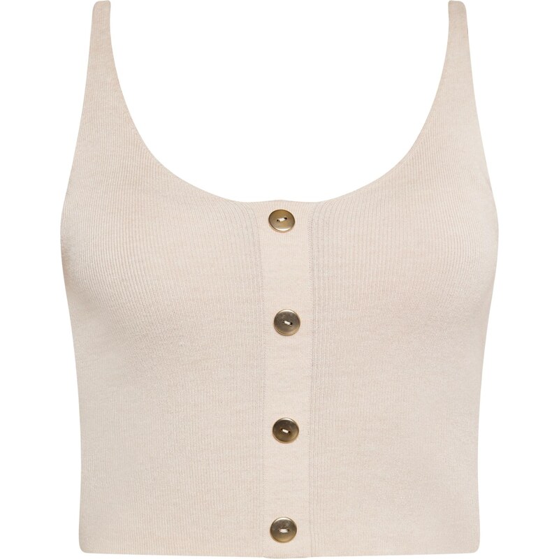 faina Vyšívaný top svetlobéžová 65871501
