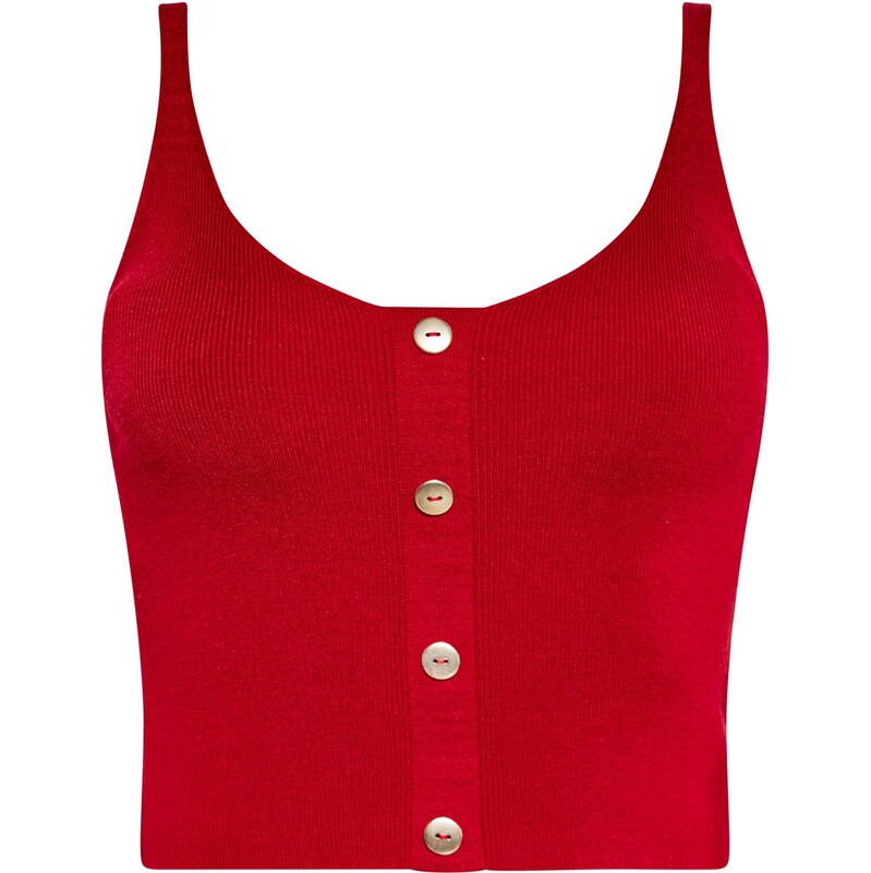 NAEMI Vyšívaný top červená 65871495