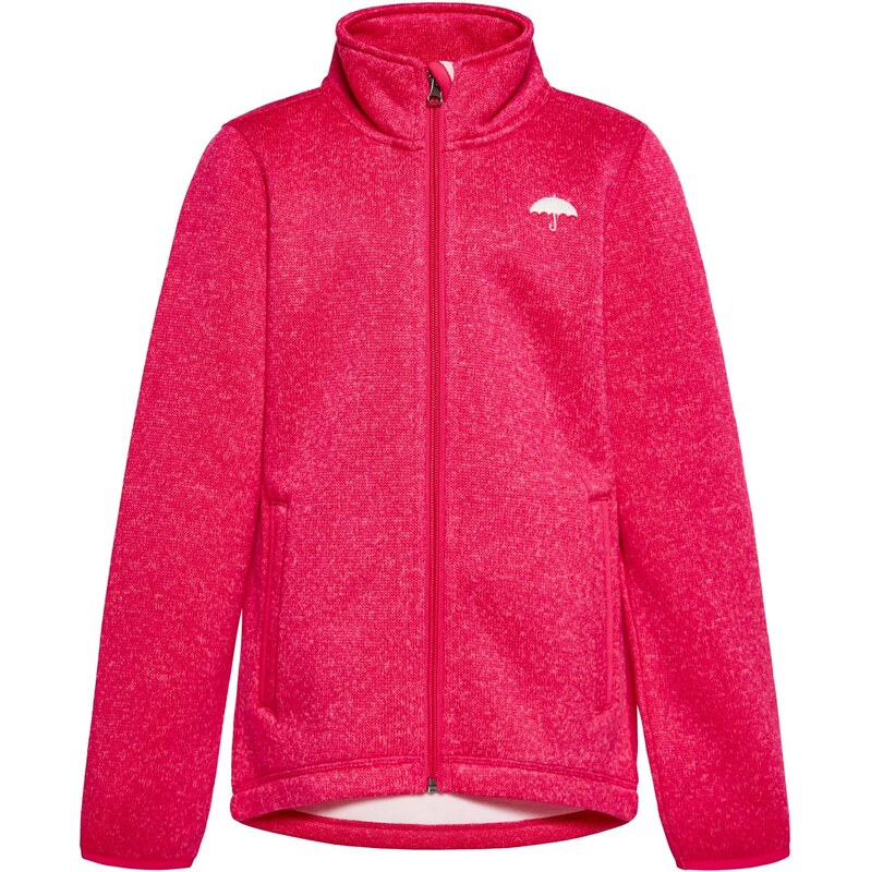 Schmuddelwedda Flisová bunda malinová / biela 63701994