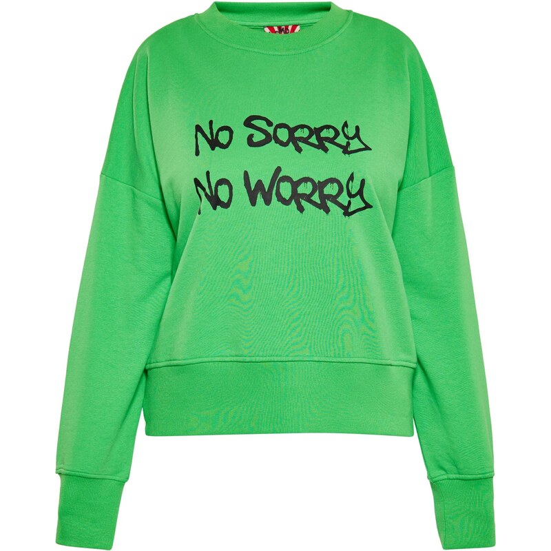 myMo ROCKS Mikina limetová / čierna 65871575