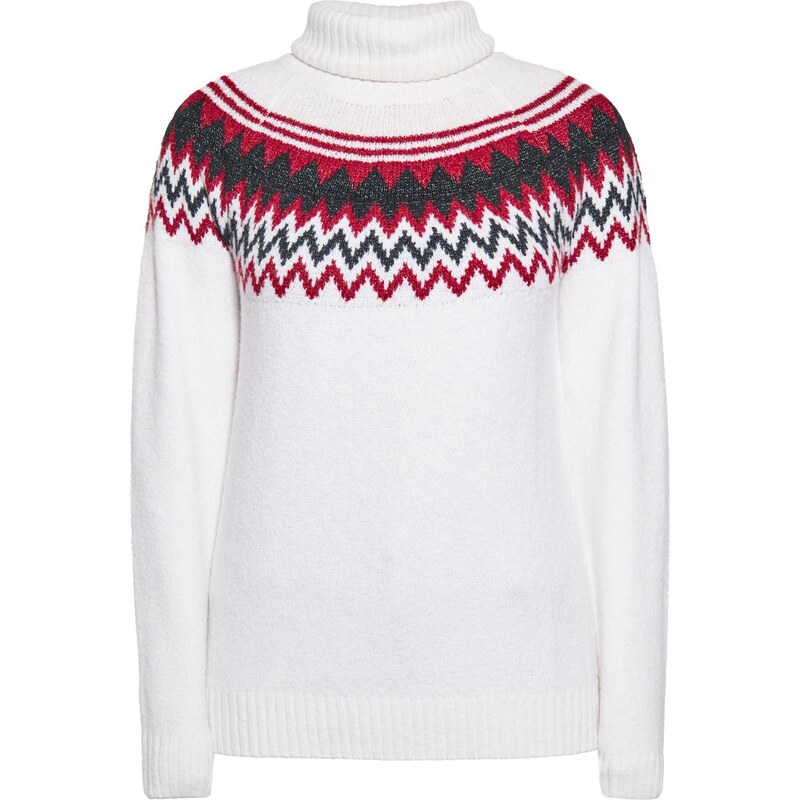 Usha Sveter červená melírovaná / čierna melírovaná / biela 65730534