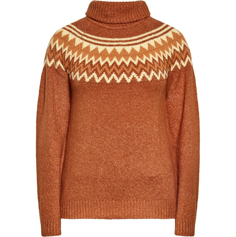 IZIA Sveter béžová / hnedá / oranžová 65871589