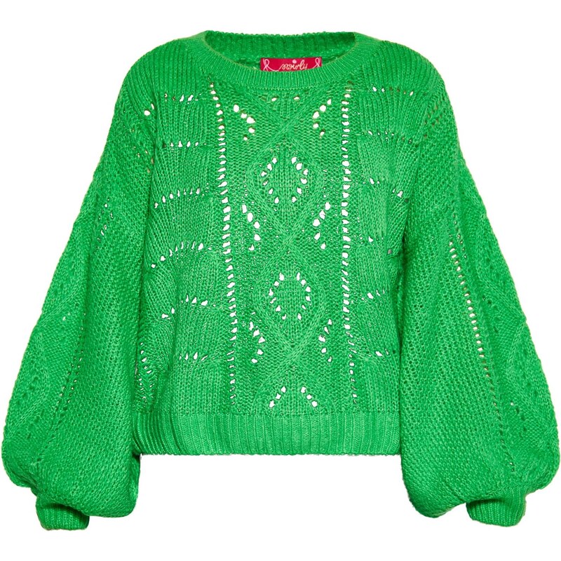 swirly Sveter zelená 65871641