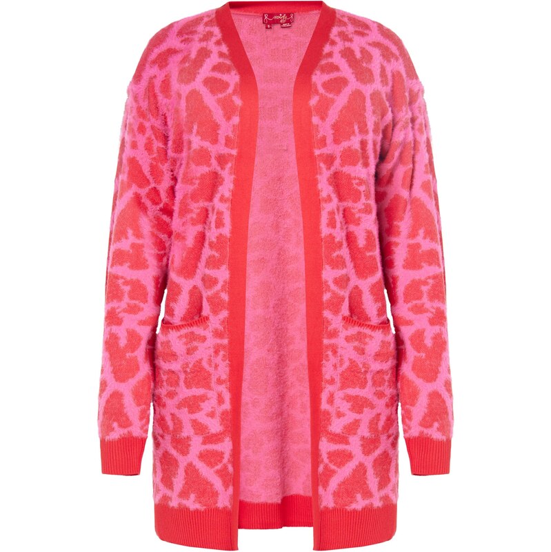 swirly Kardigán ružová / červená 65676567