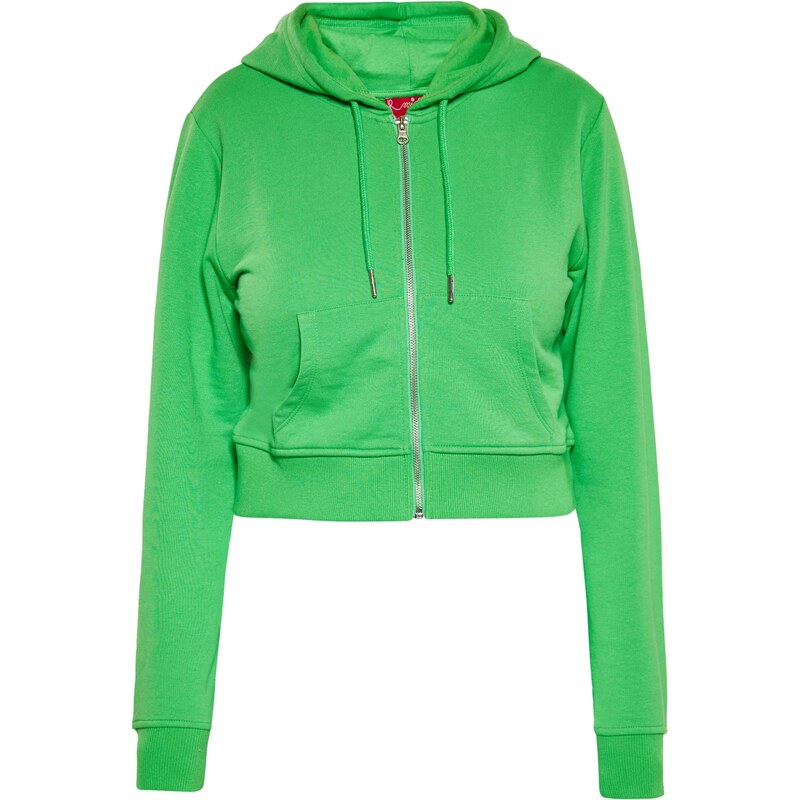 swirly Tepláková bunda zelená 65871750