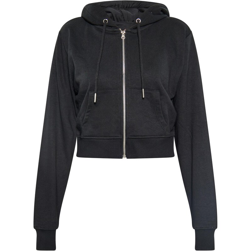 swirly Tepláková bunda čierna 65871756