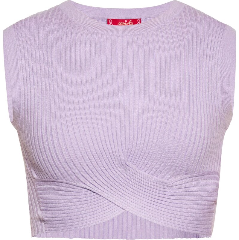 swirly Vyšívaný top levanduľová 65871824