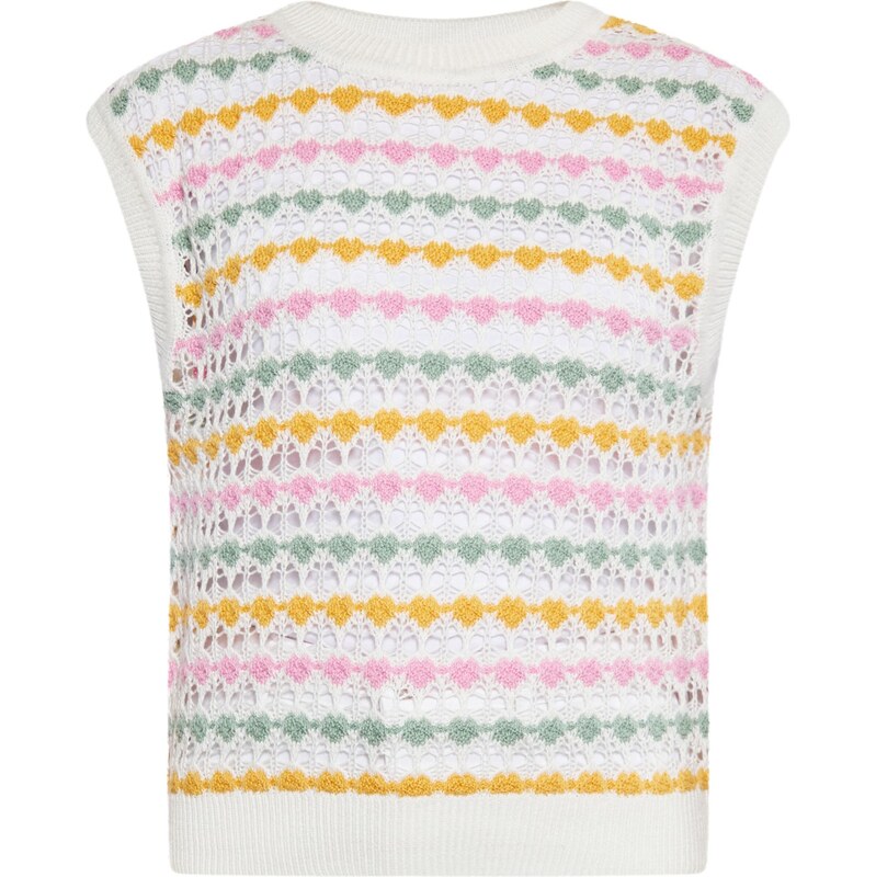 ebeeza Sveter karí / pastelovo zelená / staroružová / biela 65871875