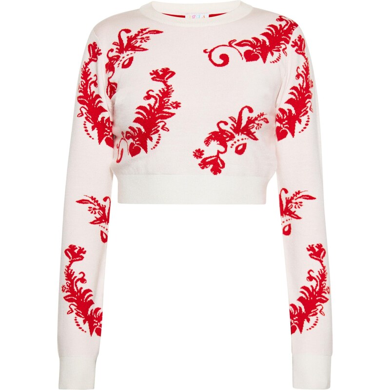 IZIA Sveter červená / biela 65871918