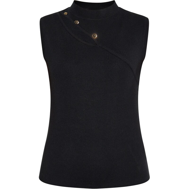 NAEMI Vyšívaný top čierna 65872145