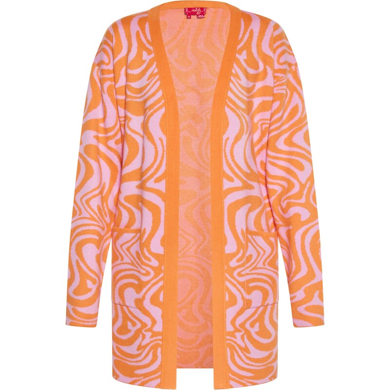 swirly Kardigán oranžová / ružová 65643108