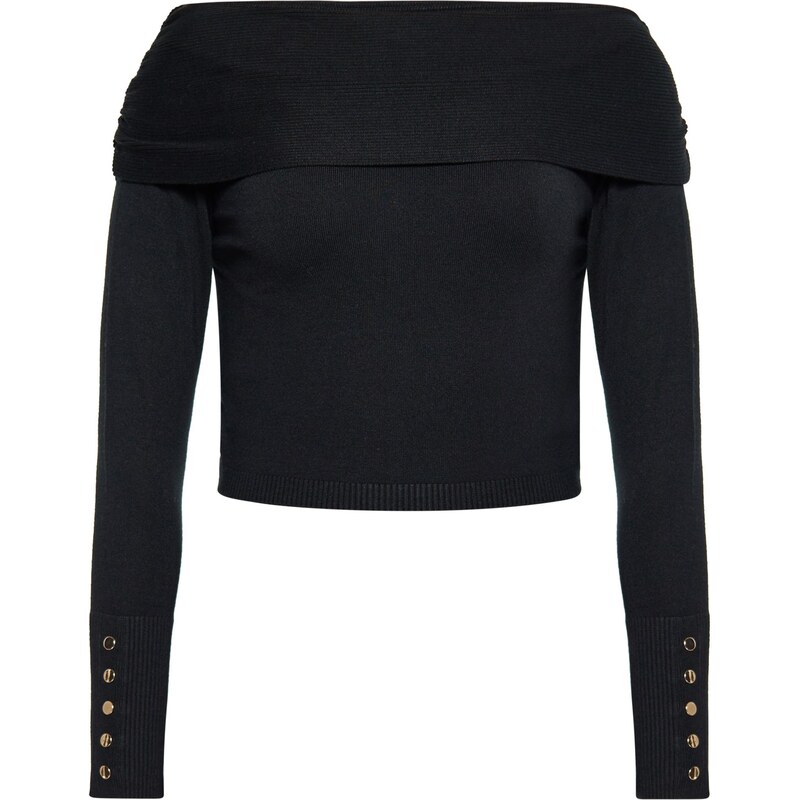 NAEMI Sveter zlatá / čierna 65872261