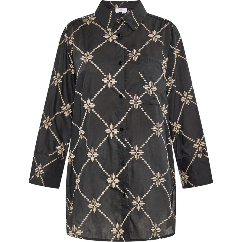 usha FESTIVAL Blúzka nebielená / čierna 64356538