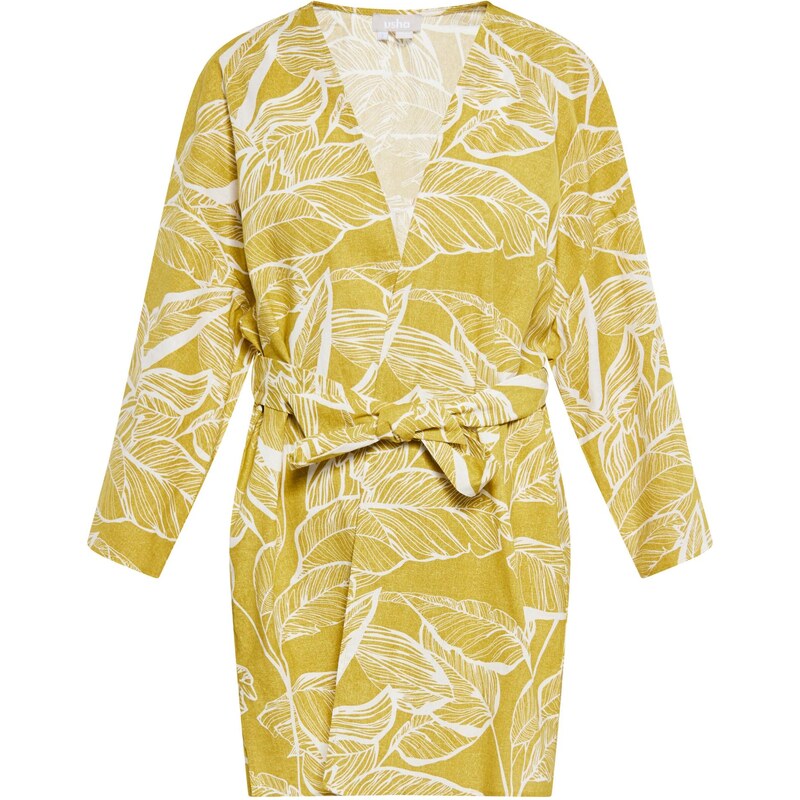 Usha Kimono žltá / biela 65643935