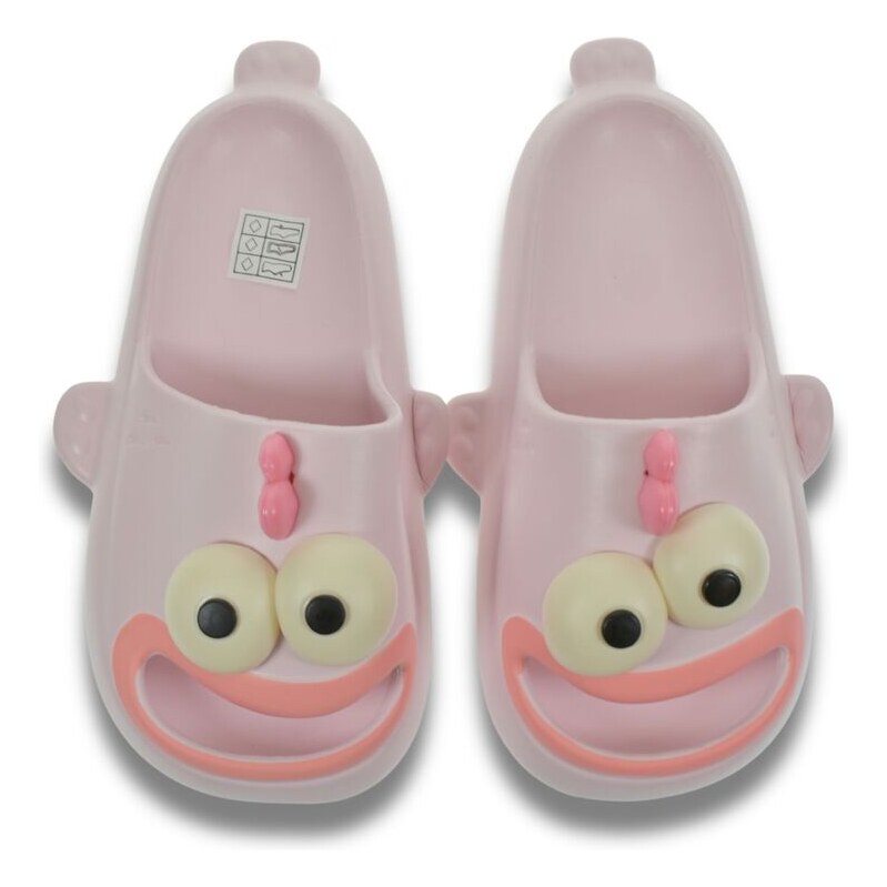 JOHN-C Detské ružové šľapky FUNNY FACE 63471238