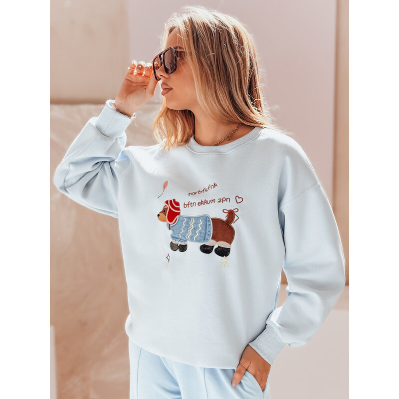 DStreet Dámska oversize mikina s výšivkou DOGSWEETY 64791094
