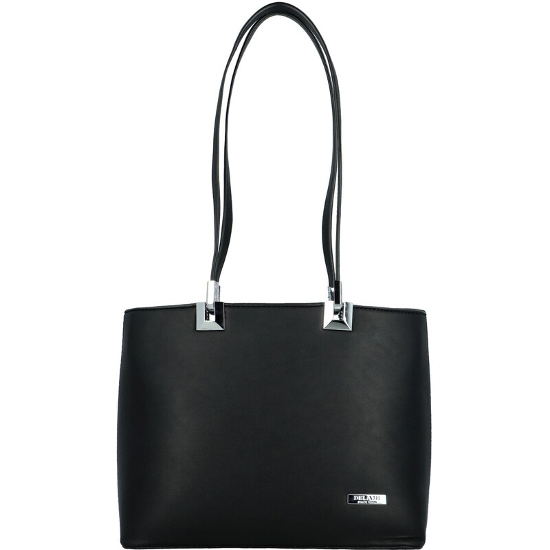 Dámska kabelka na rameno čierna - Delami Velvet Touch čierna 63500773