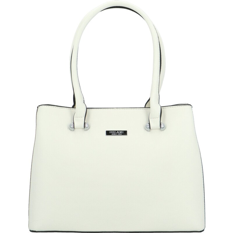 Dámska kabelka na rameno biela - Delami Sophia Luxe biela 63524912