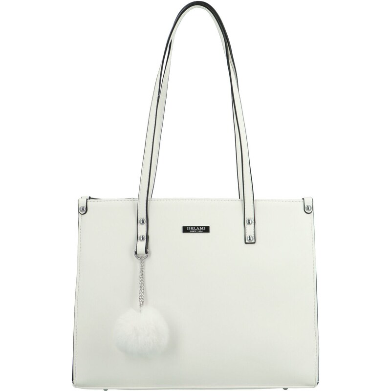 Dámska kabelka na rameno biela - Delami Sabin biela 63815818