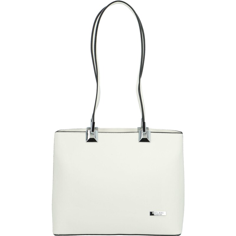 Dámska kabelka na rameno biela - Delami Velvet Touch biela 63500770