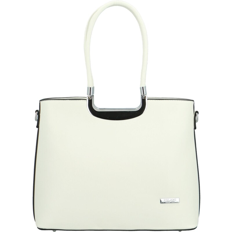 Dámska kabelka do ruky biela - Delami Bella Rosa biela 63500742
