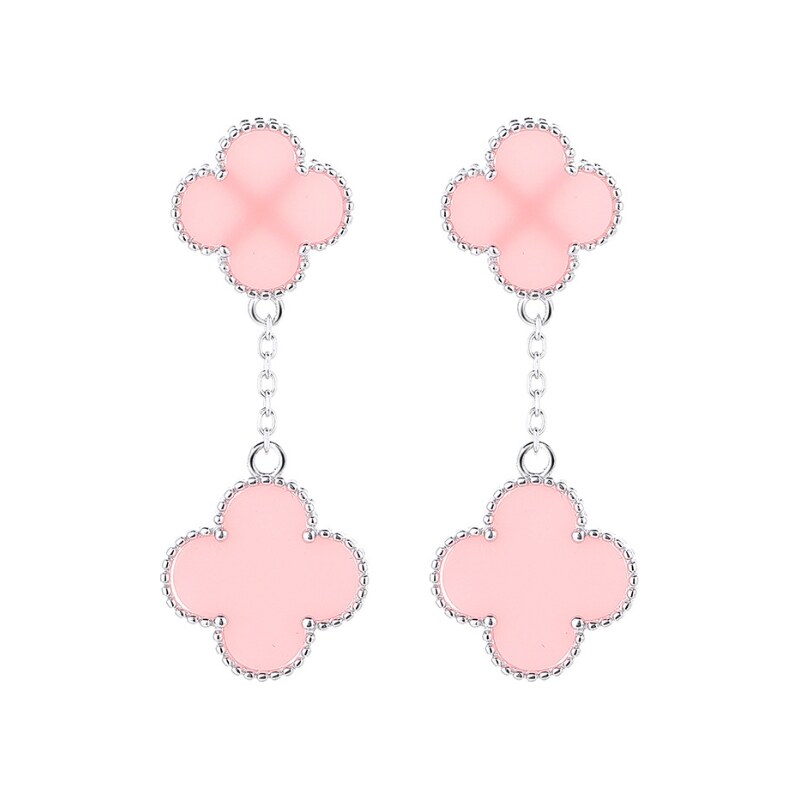 MAJYA Strieborné náušnice LUCKY LIZ pink 11848 64810857