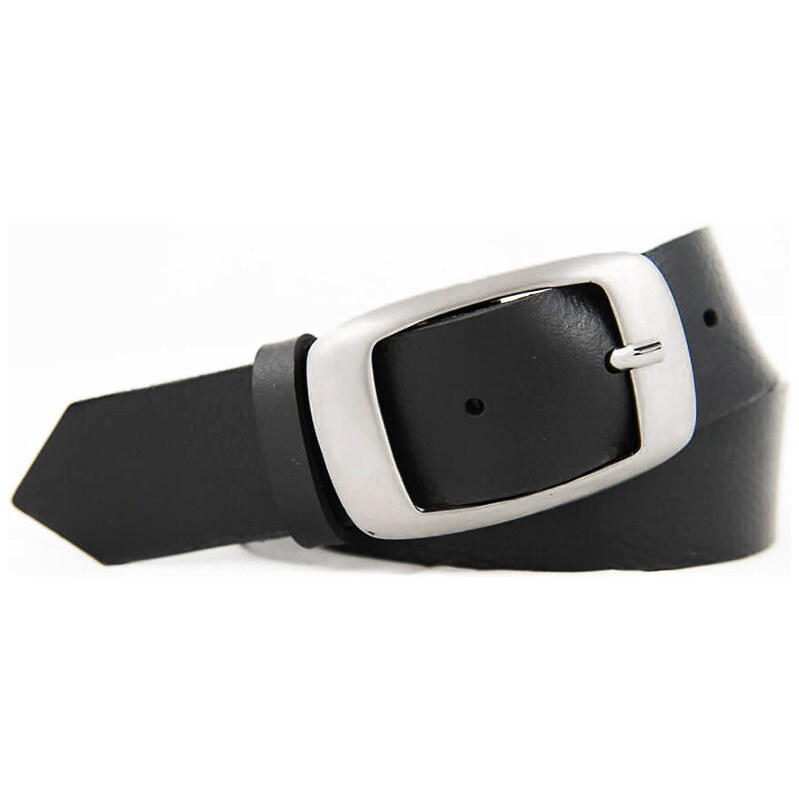 Čierny dámsky kožený opasok (KDP62) 58411507