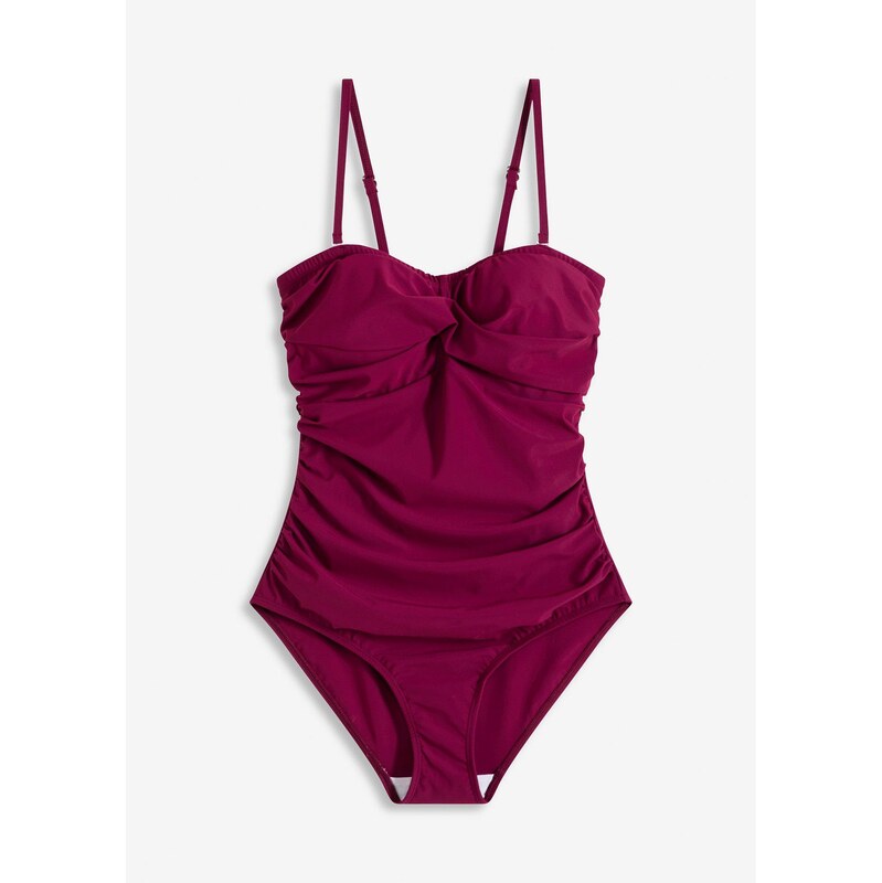 bonprix Sťahovacie plavky, stredný tvarujúci efekt, farba fialová 63477594