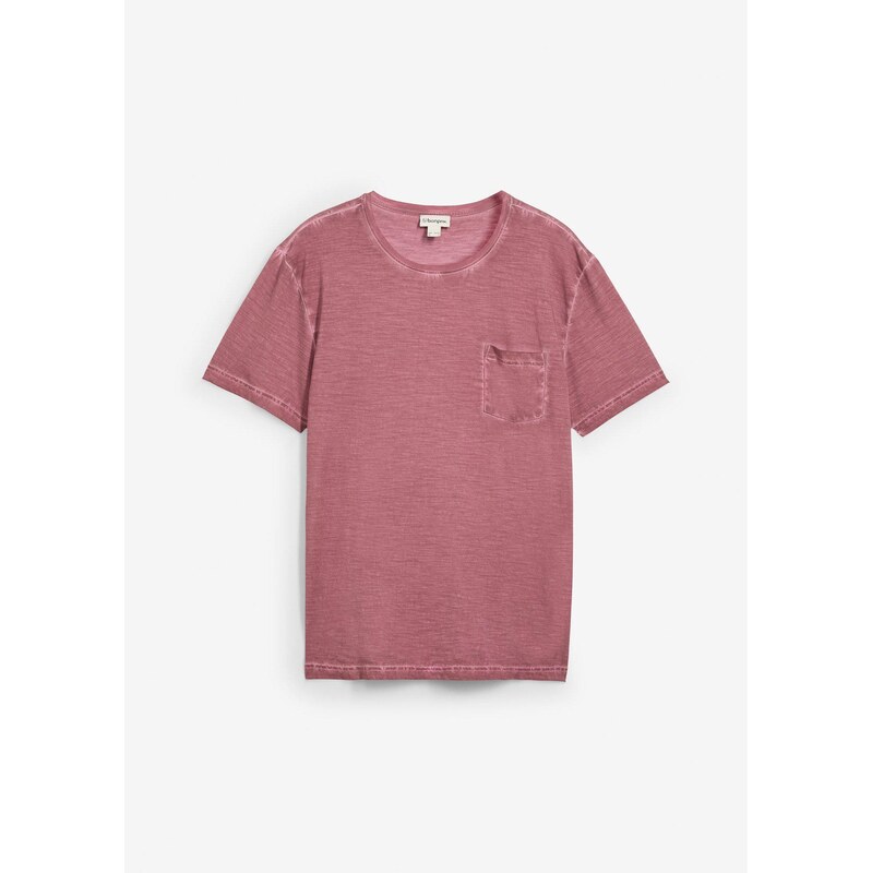 bonprix Tričko vo vypranom vzhľade, farba fialová 63477636