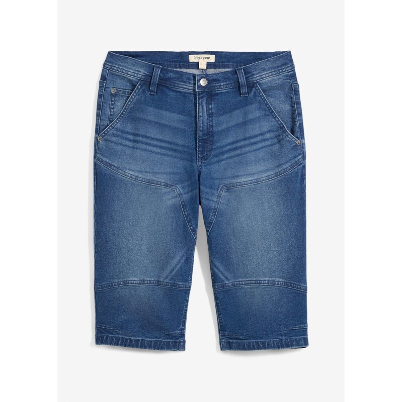 bonprix Džínsové bermudy, dlhé, Regular Fit, farba modrá 63477641