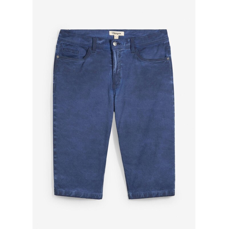 bonprix Strečové dlhé bermudy, vyšúchaný vzhľad, Regular Fit, farba 63477680