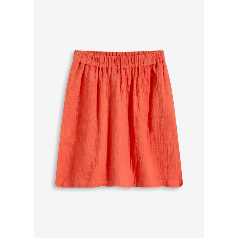 bonprix Mušelínová sukňa na pláž, farba oranžová 63477711