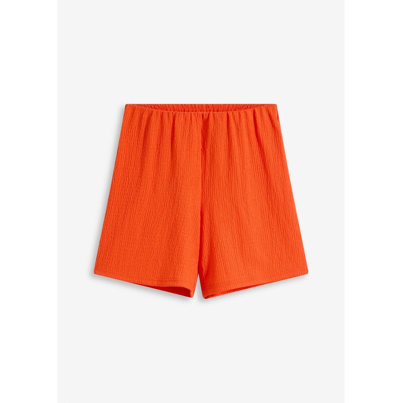 bonprix Džersejové šortky z ľahkého krepu, farba oranžová 63478097