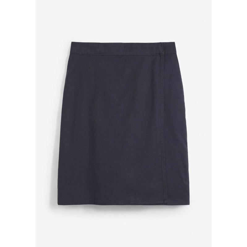 bonprix Mini sukňa z twillu, farba modrá 63478262