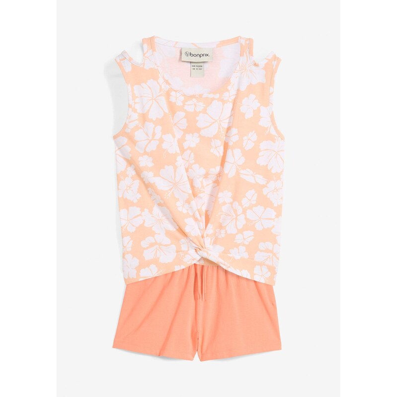 bonprix Top a krátke nohavice (2-dielna sada), farba oranžová 63478307